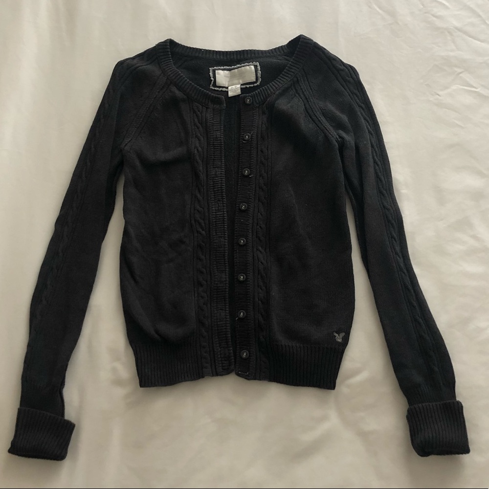 American Eagle Cable Knit Cardigan
